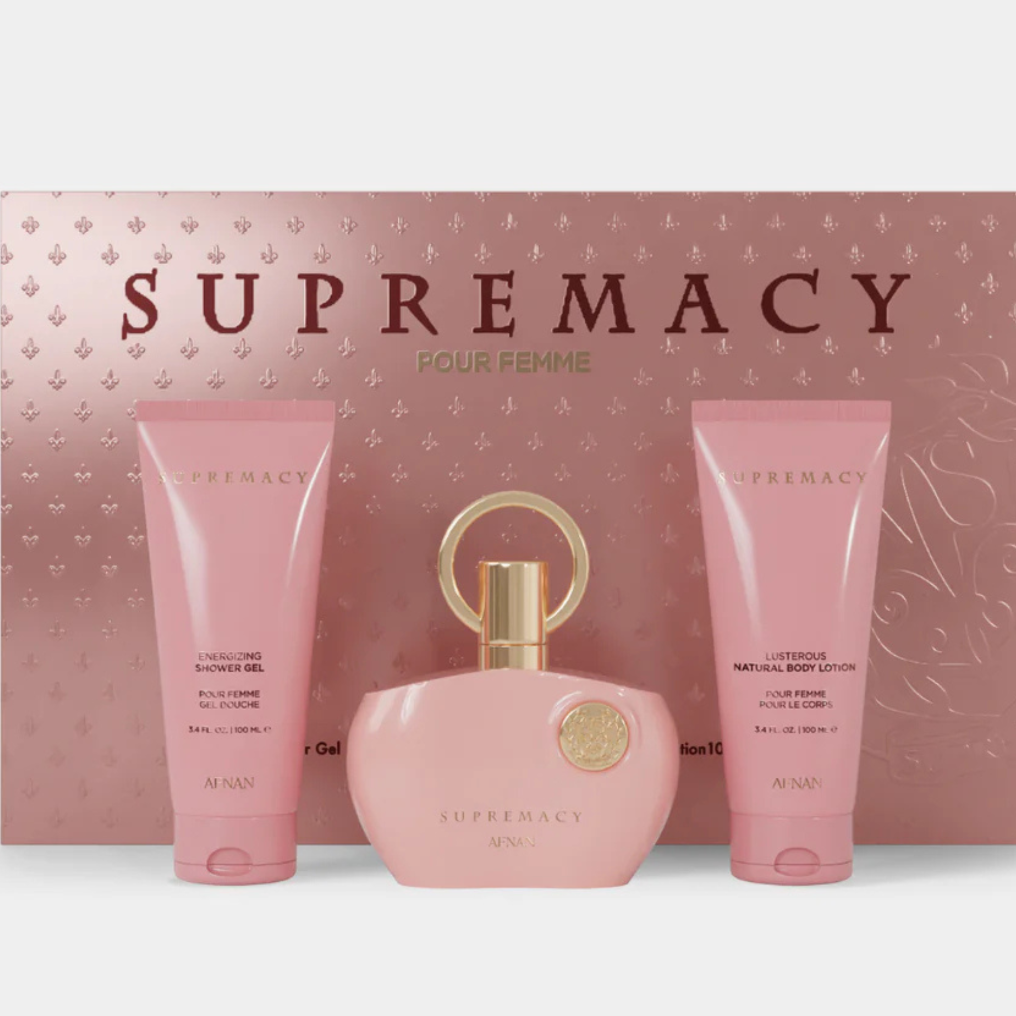 Afnan SUPREMACY pink 香水セット GIFT SET SUPREMACY PINK by Afnan Perfumes – Delicate & Feminine